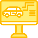 vehicle diagnostics yellow icon